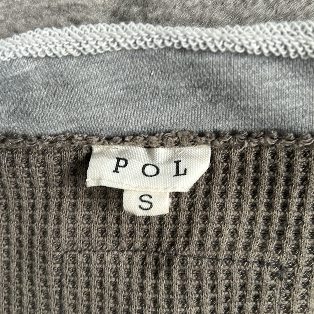 Pol On Solid Ground Frayed Oversized Top - image 5